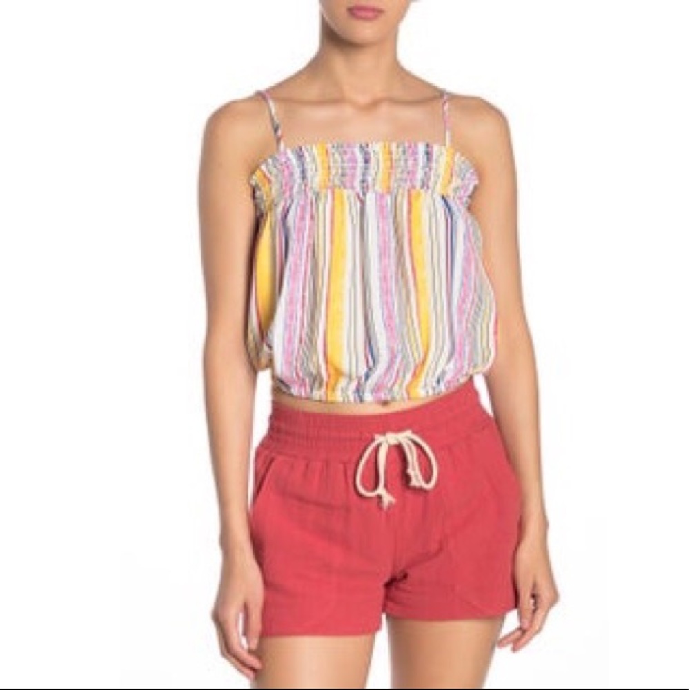 NWT Good Luck Gem Striped Smock Cami